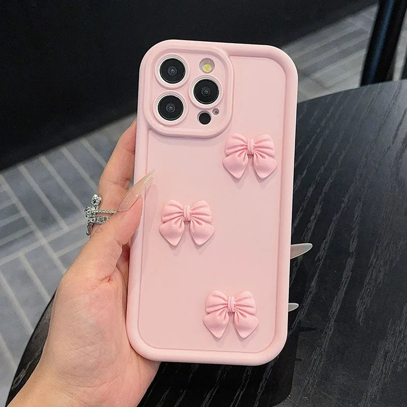 Pink Cute Bow Ties Case