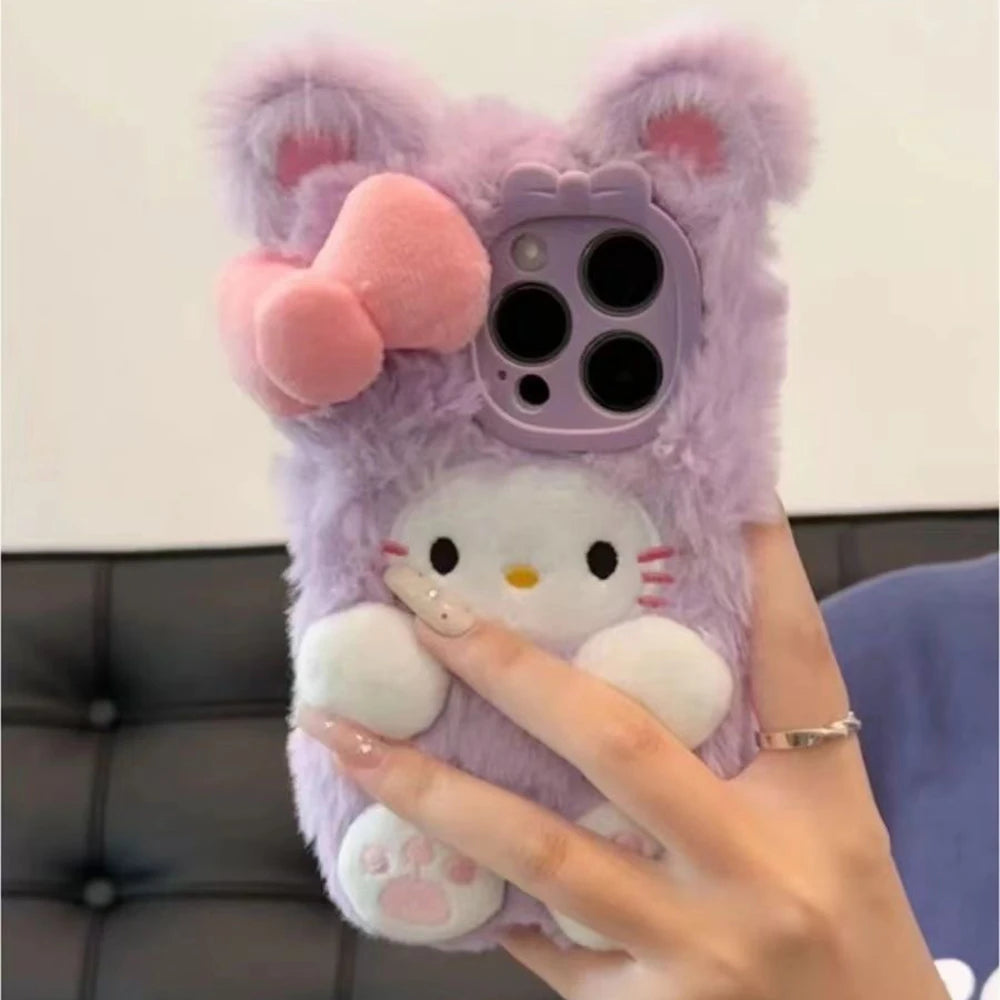 Cute Pink Plush Case C02