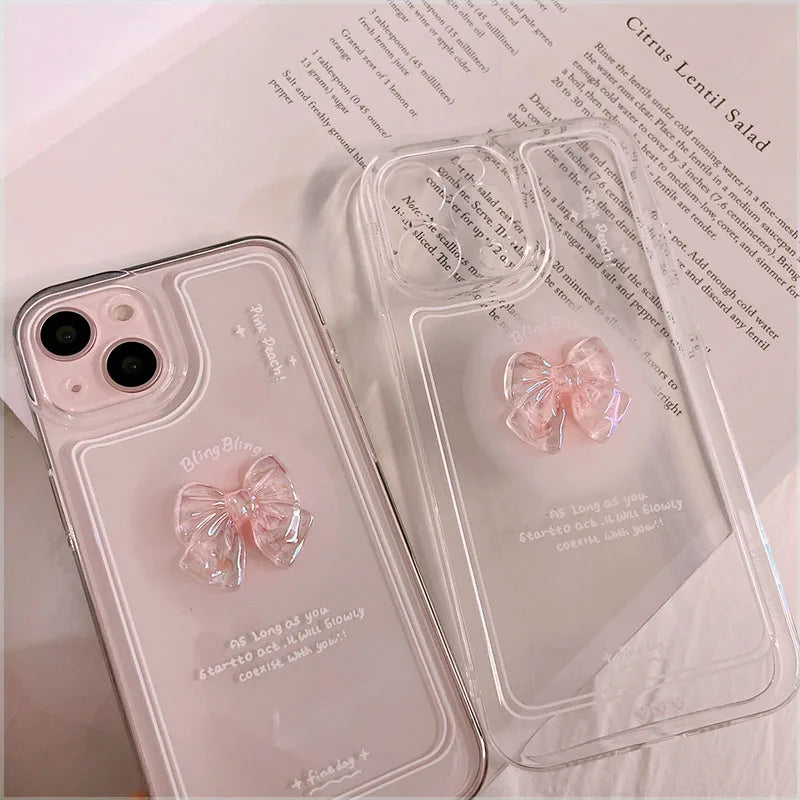 Korean 3D Cute Bow Case A001