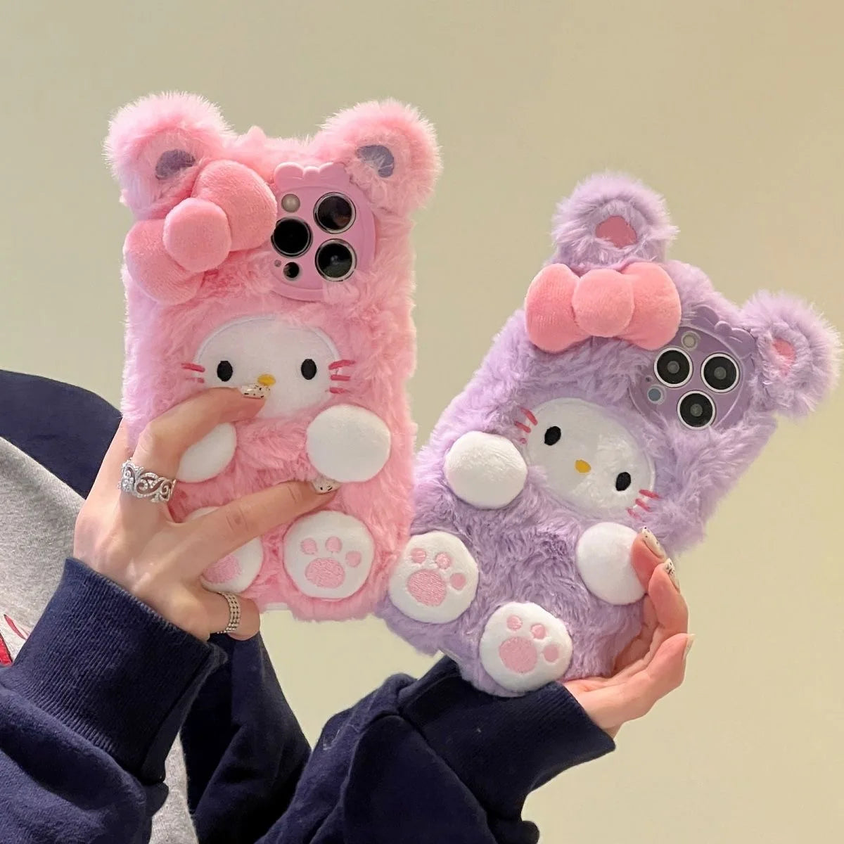 Cute Pink Plush Case C02