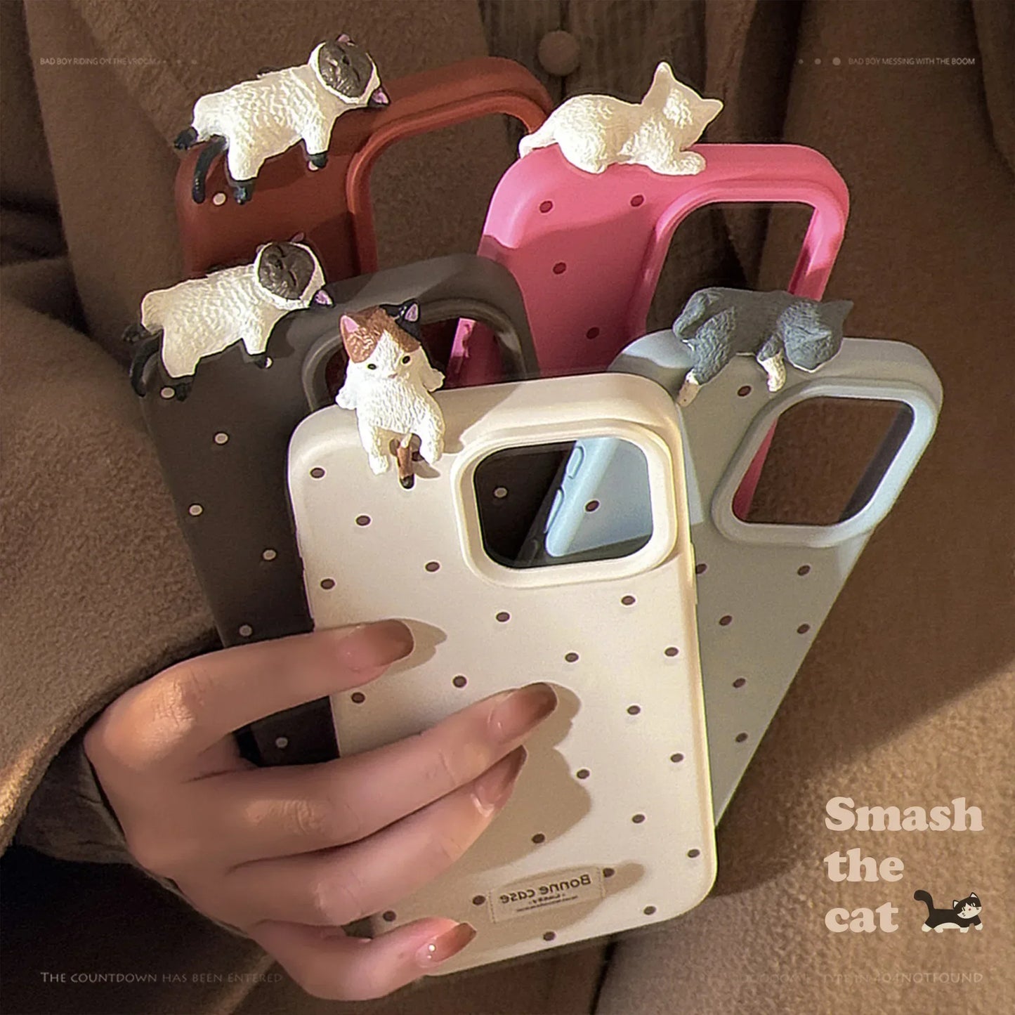 Cute 3D Cat Case