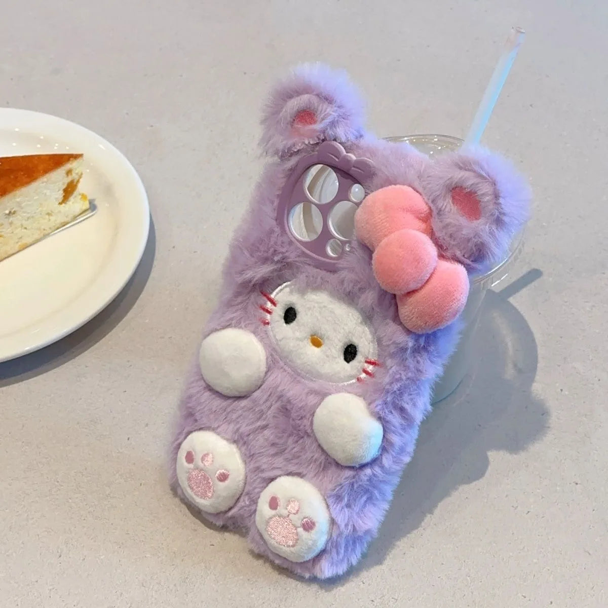 Cute Pink Plush Case C02