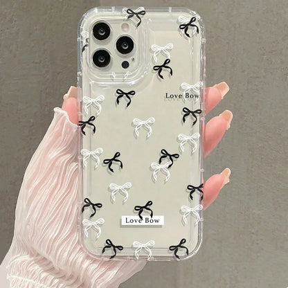 Colorful Bow Print Clear Case 01