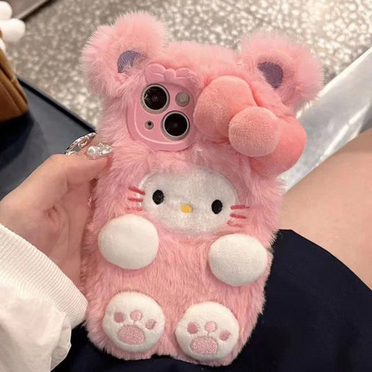 Cute Pink Plush Case C02