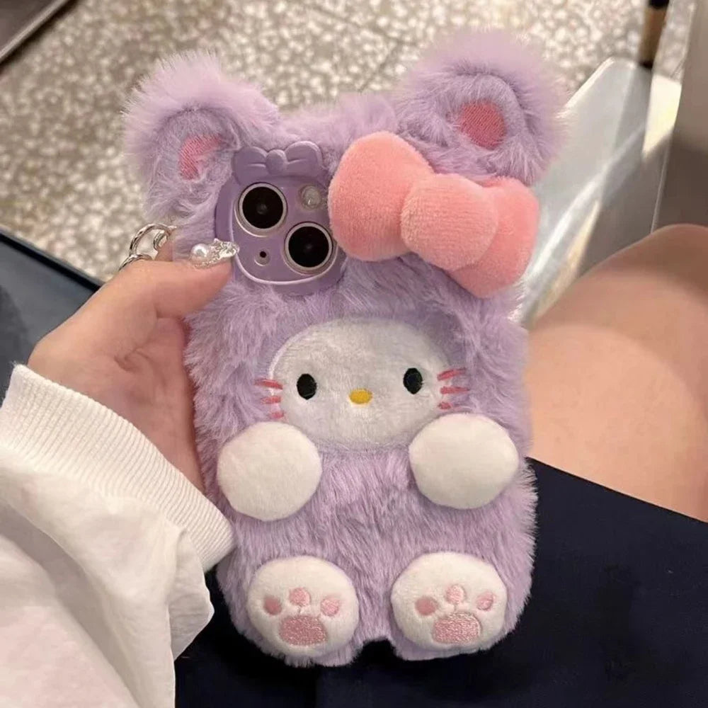 Cute Pink Plush Case C02