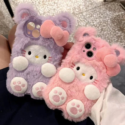 Cute Pink Plush Case C02