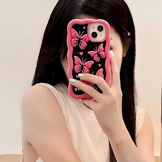 Pink Butterfly Case K04