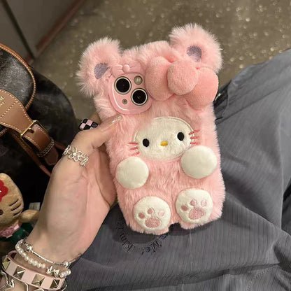 Cute Pink Plush Case C02